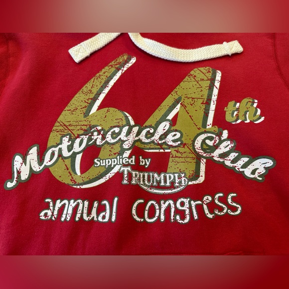 Triumph Motorcycle Pullover Hoodie Size Small Men’s - Picture 3 of 7